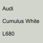 Preview: Audi, Cumulus White, L680.